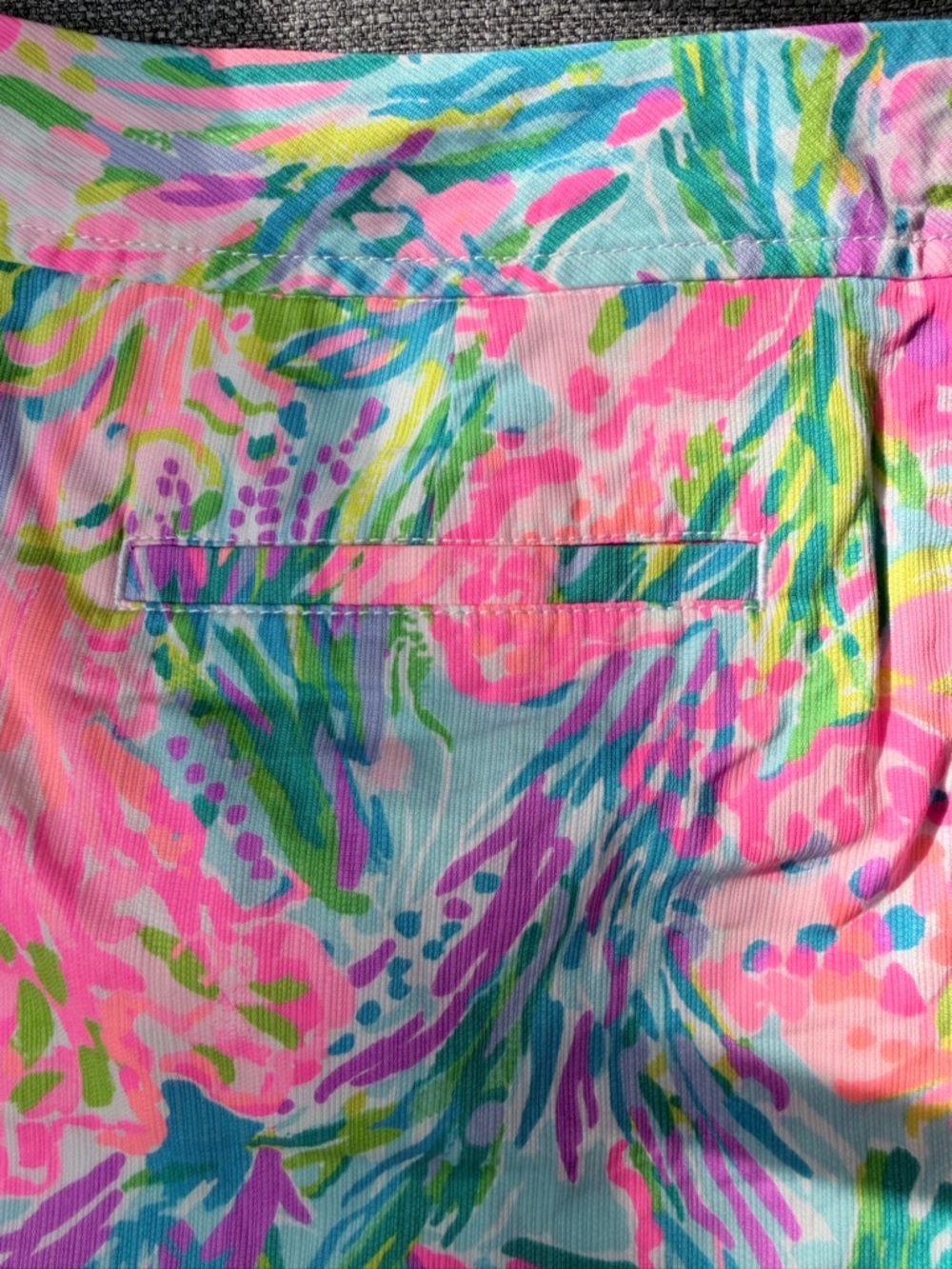 Lilly Pulitzer Multicolor Floral Pink Blue Green Button Detail - Picture 6 of 12